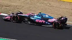 Hirakawa driving the Alpine A525 at the 2025 Japanese Grand Prix
