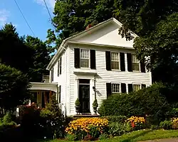 210 Elm Street, Northampton, M. Built 1828. Greek Revival.