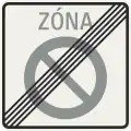 276 – End of zone of no parking (formerly used )
