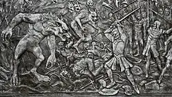 Relief for the film Underworld, 2017