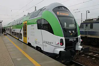 Control car 316B-001 at the Warszawa Wschodnia railway station