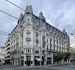 Hotel Cișmigiu (Bulevardul Regina Elisabeta no. 38), Bucharest, by Arghir Culina, 1912[47]
