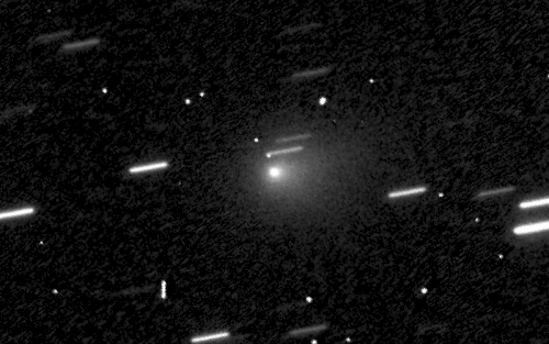 Hubble images of 3I/ATLAS moving against a background of stars