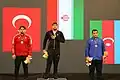 130 kg Medal ceremony