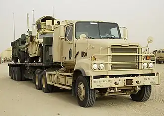 594th Transportation Company M915 truck in Kuwait