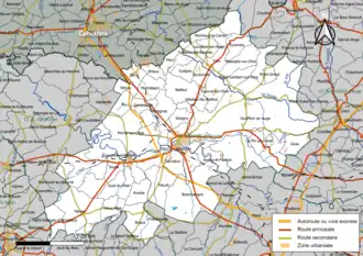 Map of communes in Terres d'Argentan Interco
