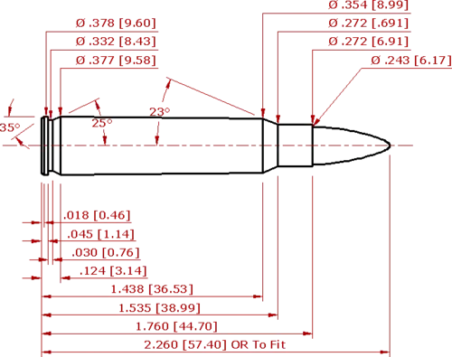 6×45 mm Schematic