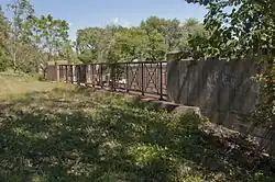 The abandoned bridge of the Nickel Plate Railroad over 83rd Street