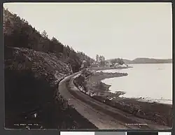 View of the lake in the late 1800s