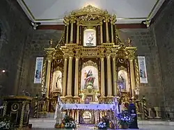Church altar and reredos