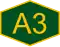A3 highway logo