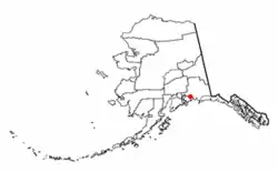 Location of Tatitlek, Alaska