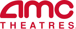 The letters "AMC" with the word "THEATRES" underneath it is shown.