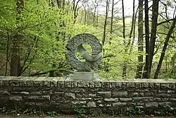 The sculpture on the Kall Bridge