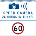 (G6-331-1) Speed Camera in Tunnel (24 Hours) (Speed Limit) (used in New South Wales)