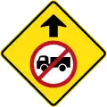 (MR-WDAD-23) Trucks Prohibited Entry Ahead (used in Western Australia)