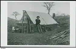 A tent dwelling, Arltunga, c. 1898