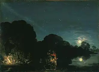 Adam Elsheimer, The Flight into Egypt,  1609