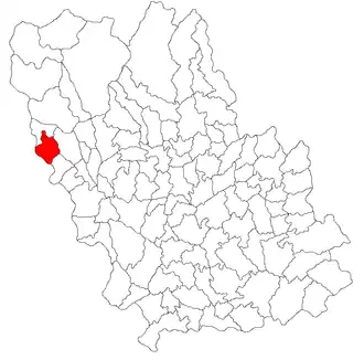 Location in Prahova County