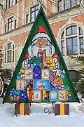 Advent Calendar at the City Hall in Stollberg, Saxony