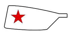 Image showing the rowing club's blade colours