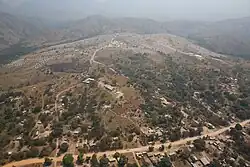 Aerial view of Lusenda Refugee Camp