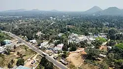 Aerial view of Kantakapalli village
