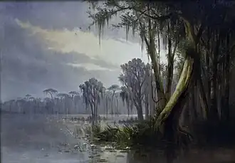 After a Storm -- Lake Maurepas, 1888 painting by Joseph Rusling Meeker