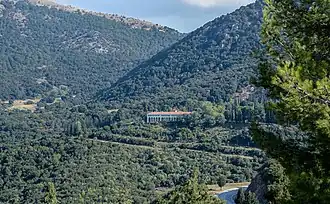 Agia Lavra monastery (September 2016), view from Greek Independence War monument.