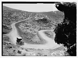 Access road that was built during work on the Ein Farah Waterworks