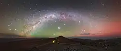 Airglow over Paranal Observatory.[18]