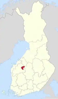 Location of Alajärvi in Finland
