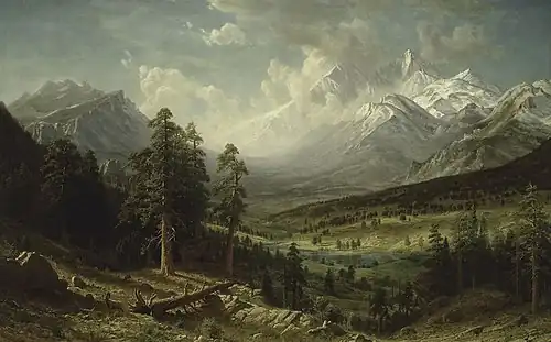 Albert Bierstadt, Estes Park and Longs Peak, 1876, Denver Art Museum was commissioned by the Earl of Dunraven for $15,000 (equivalent to $442,922 in 2024).