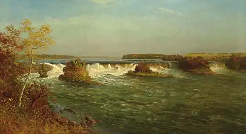 The Falls of Saint Anthony, a second painting of Saint Anthony Falls by Albert Bierstadt, 1887