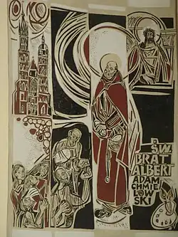 Fresco depicting St. Albert