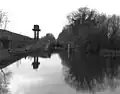 Aldermaston Lock in 1975 before restoration.