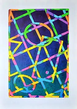 Magical Geometry, lithograph 81 x 55 cm, 1999