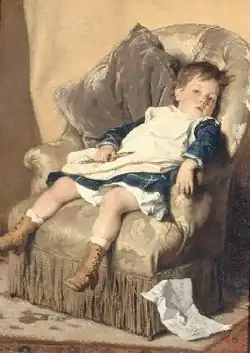 Alfred Cluysenaar, Portrait of the Artist's Son André, 1878, oil on canvas, 111 × 81.5&nbsp;cm, Royal Museums of Fine Arts of Belgium 2647.