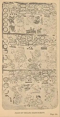 Reproduction of page of Troano Manuscript
