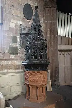 Victorian font with cover