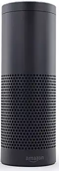 The first-generation Amazon Echo smart speaker in black