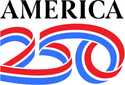 Chermayeff & Geismar & Haviv logo design for America250 (December 4, 2023 – 2026)