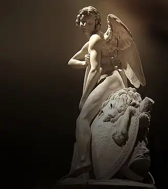 Amor Fashioning a Bow after the Club of Hercules, 1750, Louvre