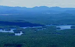 View of Lower Saranac Lake to the north.