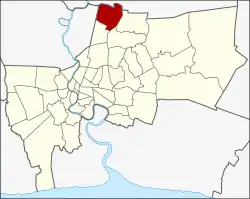 Khet location in Bangkok