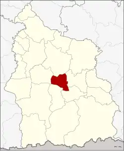 District location in Sisaket province