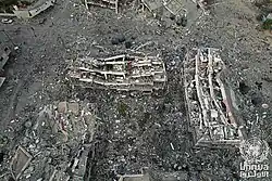 Ruins in al-Zahra in November 2023