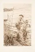 En premiär, 1890 etching, 23.3&nbsp;cm ×&nbsp;15.3&nbsp;cm (9.2&nbsp;in ×&nbsp;6.0&nbsp;in)