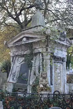 Andrew Ducrow's grave, Kensal Green Cemetery