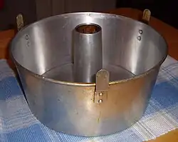 Angel food cake tube pan